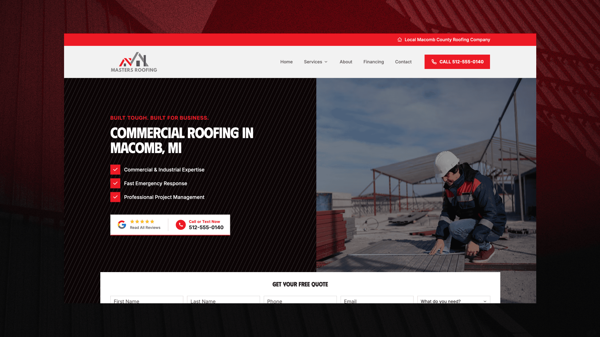Industrial Theme website demo