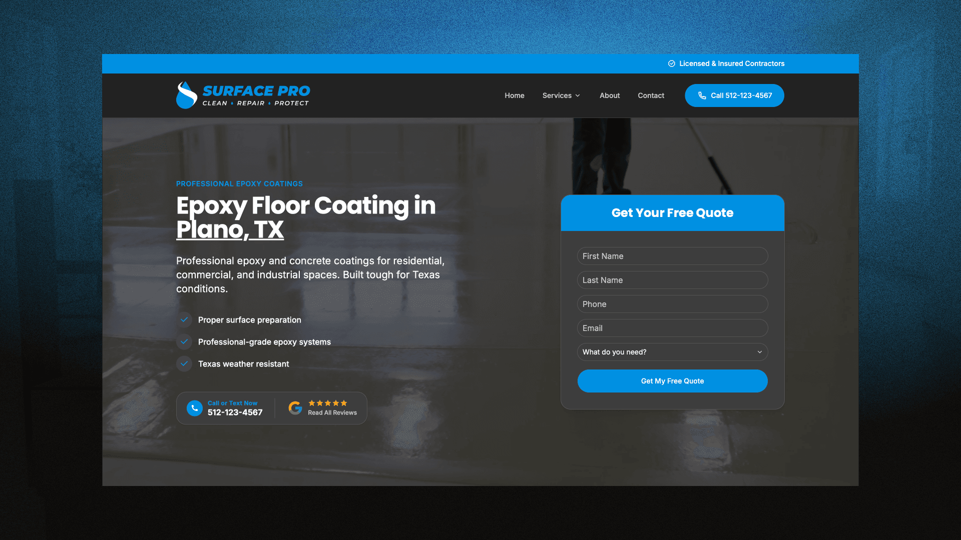 Modern Theme website demo